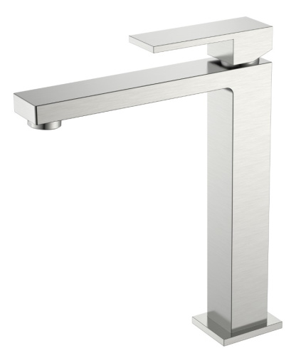 472-NB Смеситель для умывальника высокий Qubic Brushed Nickel