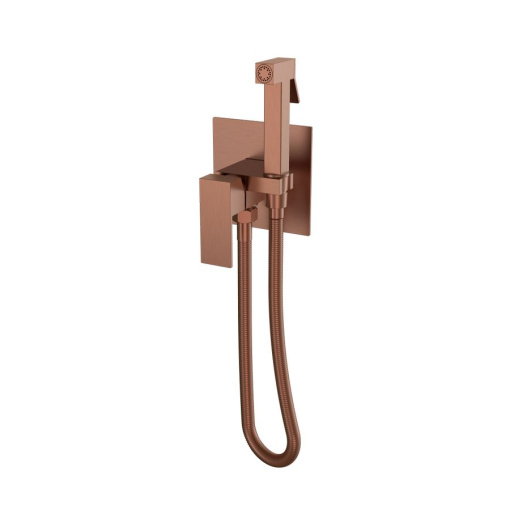 477-BRB Смеситель гигиенический Qubic Brushed Bronze