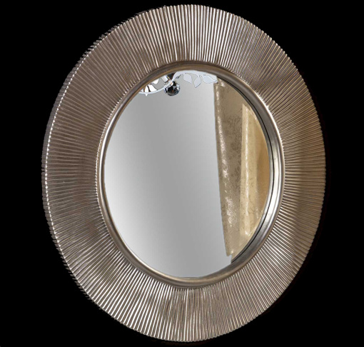 528-SL light Зеркало SHINE серебро глянец с подсветкой d82