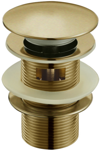 610/2 Слив для раковины с переливом, автомат(клик-клак) MEDICI