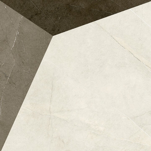 Декоративная вставка Фьямма Уайт 60x60 фрэйм