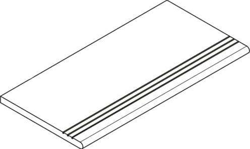 Ступень Фоссил Сэнд 30x120 грип закругленная правая (620040000273)