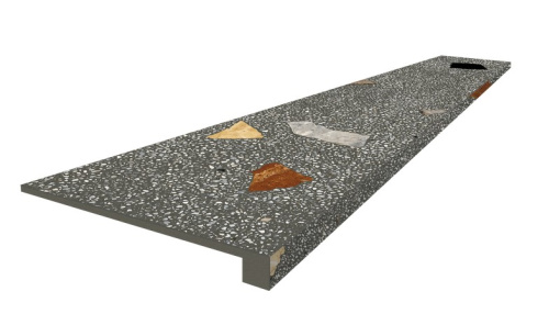 Ступень Палладио Блэк 33x120 фронтальная