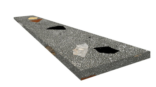 Ступень Палладио Блэк 33x120 угловая правая
