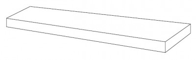 Ступень Rinascente Resin White Scal. Ang. DX 33x120 (620070002740)