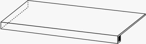Ступень Фоссил Пьюр 33x120 угловая левая (620070003056)