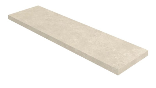 Ступень Тиволи Уайт 33x120 угловая правая