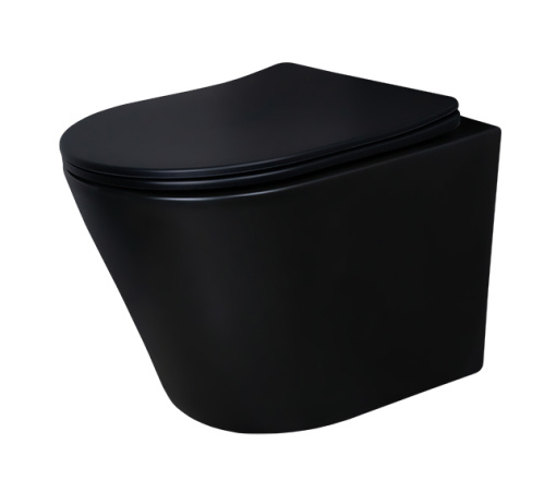Унитаз подвесной Gid Tr2130bm 62205Y черный матовый 48x36.5x36