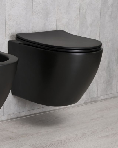 Унитаз подвесной Gid Bm2198 62226Y черный матовый 49x36x35.5