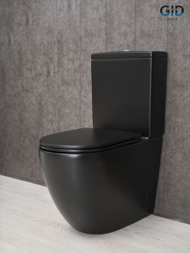 Унитаз напольный Gid Tn2188Bm 62250Y черный матовый 62.5x38.5x84