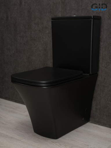 Унитаз напольный Gid Tn2184Bm 62252Y черный матовый 62.5x37x83