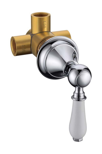 624 Дайвертер встраиваемый, латунь Brillante