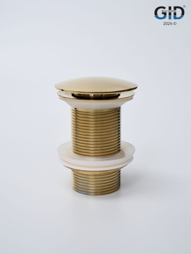 Донный клапан Gid без перелива G100 73301K золото 7x7x10