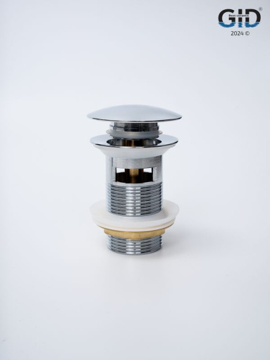 Донный клапан Gid  с переливом Ch100-1 73303K хром 7x7x10