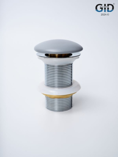 Донный клапан Gid без перелива  Gmh100 74401K серый матовый 7x7x10