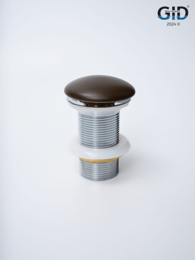 Донный клапан Gid без перелива Br100 74406K коричневый матовый 7x7x10