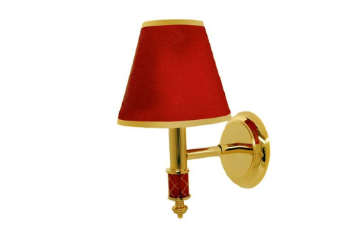 765 Бра BOHEME MURANO GOLD, рубиновое