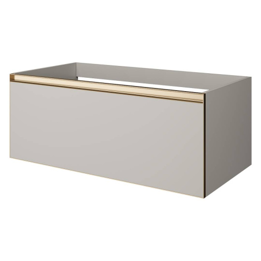 790-M1-100-CM-MG QUATRO 1 100CM тумба CASHMERE профиль MATT GOLD