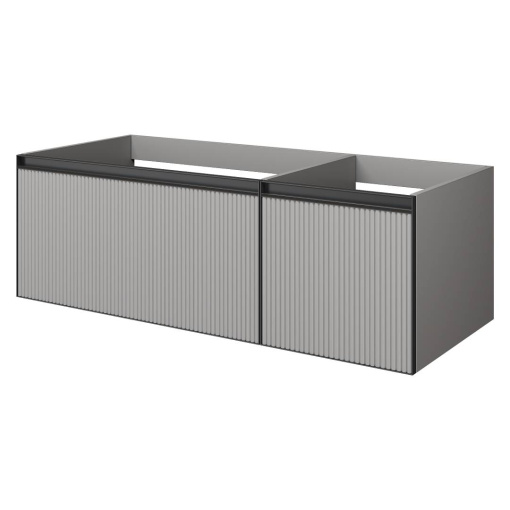 790-M2-120-L-RIB-A QUATRO 2 120см (80+40) тумба LUNA FUGA профиль ANTHRACITE