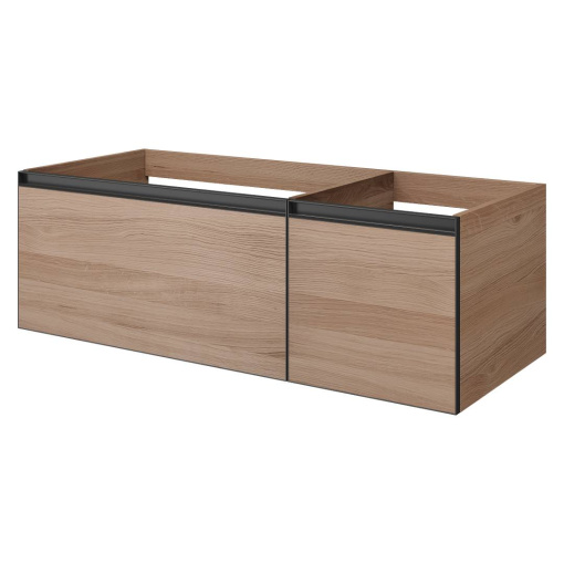 790-M2-120-W-A QUATRO 2 120см (80+40) тумба WILLOW профиль ANTHRACITE