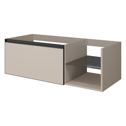 790-M6-120-D-A QUATRO 6 120см (80+40) тумба DAPHNE профиль ANTHRACITE