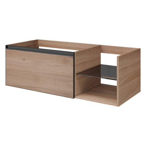 790-M6-120-W-A Quatro 6 120см (80+40) тумба WILLOW профиль Anthracite фото 790-M6-120-W-A Quatro 6 120см (80+40) тумба WILLOW профиль Anthracite