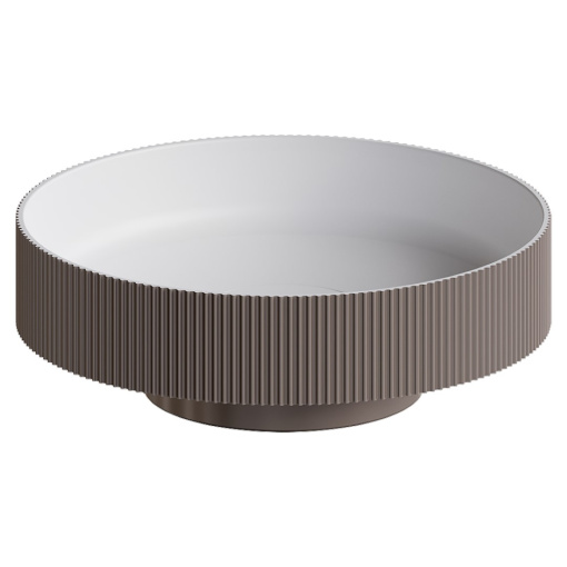 801-R-D Раковина накладная рифленая Corian 400*130 Delmar фото 801-R-D Раковина накладная рифленая Corian 400*130 Delmar