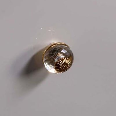 820-G Ручка хрустальная FLORA золото