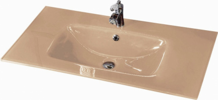 852-110-CP Столешница стекло 110см моноблок Cappucino фото 852-110-CP Столешница стекло 110см моноблок Cappucino