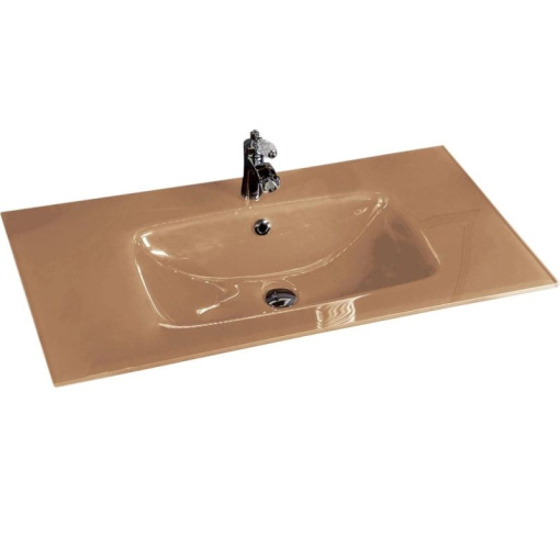 852-140-CP Столешница стекло 140*46см моноблок Cappucino фото 852-140-CP Столешница стекло 140*46см моноблок Cappucino