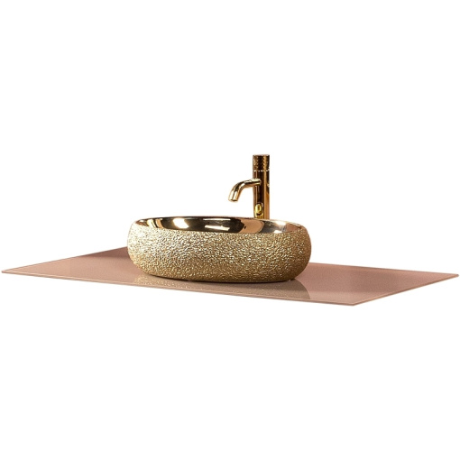 853-110-CP Столешница стекло 110см прямая Capuccino фото 853-110-CP Столешница стекло 110см прямая Capuccino