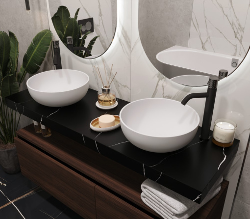 869-140-NM Столешница прямая Flat Nero Maquina 1410*460*70