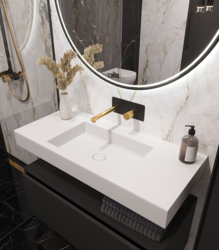 888-100 Столешница моноблок Flat ST 100см (1004*452*100)