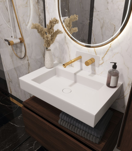 888-70 Столешница моноблок Flat ST 70см (704*452*100)