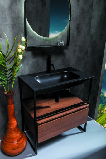 894-080-D Ящик под консоль Loft 80 Dark Wood, 1 полка фото 894-080-D Ящик под консоль Loft 80 Dark Wood, 1 полка