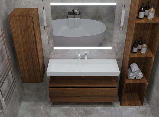 897-120-D Ящик под столешницу 120см Dark Oak Vallessi Uno-S фото 897-120-D Ящик под столешницу 120см Dark Oak Vallessi Uno-S