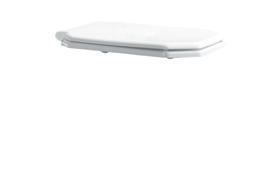 946 Крышка пластик для подвесного унитаза Vogue (петли хром) микролифт
