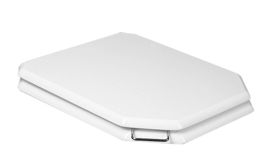 947-CR Крышка массив для подвесного унитаза Vogue микролифт CHROME_Комплект