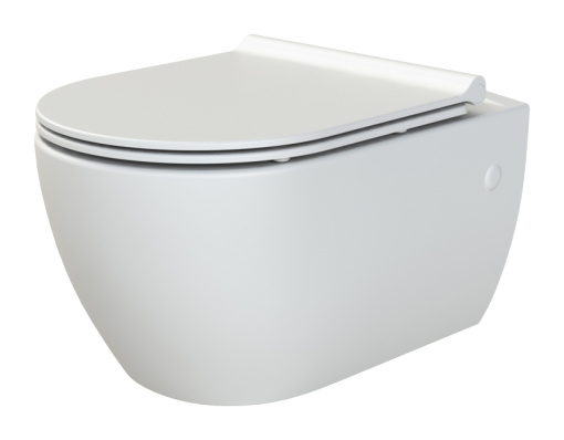 963-SET-MW Bianca подвесной унитаз белый матовый с крышкой