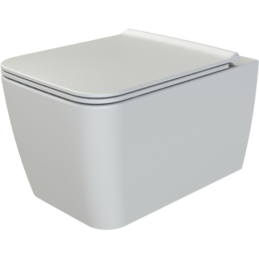 967-SET-W Zen подвесной унитаз глянец белый с крышкой