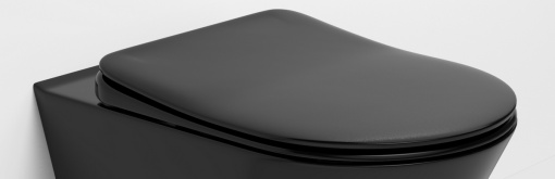 976-B Крышка для унитаза Avva, soft-close Черный матовый