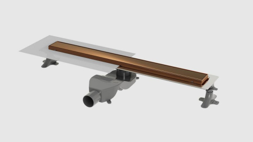 982-60-BRB Душевой лоток Premium Linear 60см, нерж.сталь BRUSHED BRONZE
