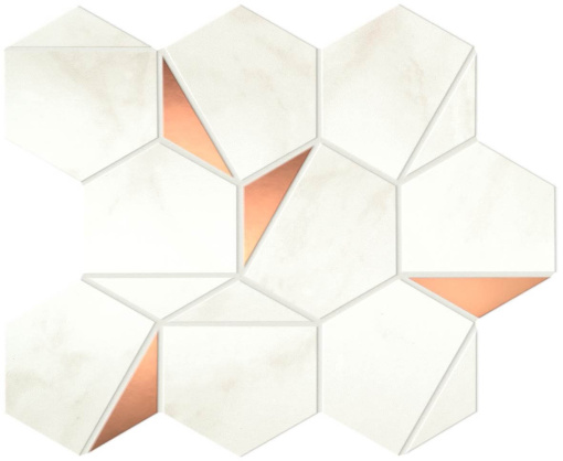 Мозаика Marvel Calacatta Delicato Gold Hex Shiny (A4WT) 