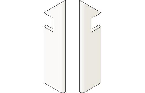 Плинтус Marvel White Vein Battiscopa Sag.Sx (AF7H) 