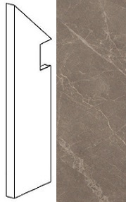 Плинтус Marvel Gris Supreme Battiscopa Sag.Sx (AFB0) 7,2x30 