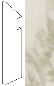 Плинтус Marvel Royal Calacatta Battiscopa Sag.Sx (AFB2) 7,2x30 