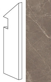 Плинтус Marvel Gris Supreme Battiscopa Sag.dx (AFBV) 7,2x30 