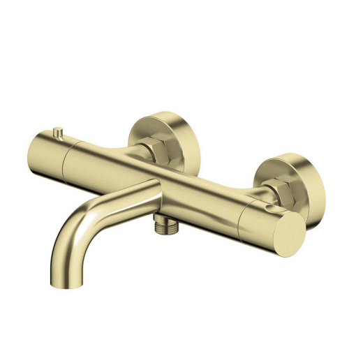 AQ1343BG ЕВРОПА термостатический смеситель для ванны, шлиф. золото