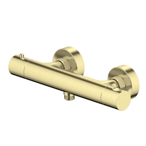 AQ1363BG ЕВРОПА термостатический смеситель для душа, шлиф. золото