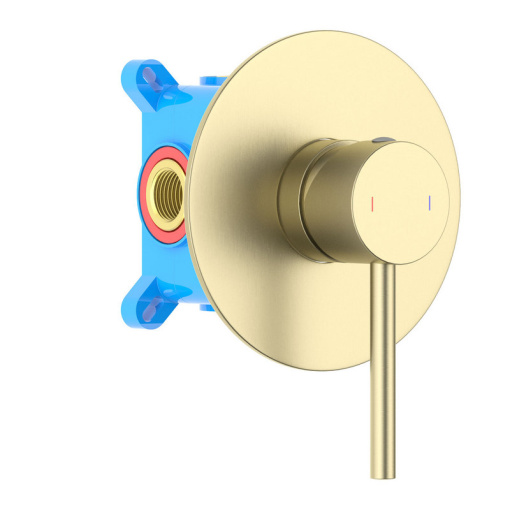AQ1366BG ЕВРОПА смеситель для душа (внешняя и скрытая часть), шлиф. золото